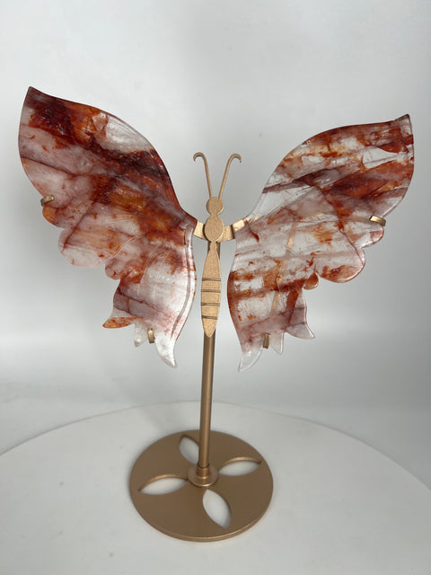 Crystal Wings handcrafted natural crystal Healing Angel Crystal Wings - Rose Quartz & Amethyst Wings for Meditation, Spiritual Gift for Women, Ethereal Decor
