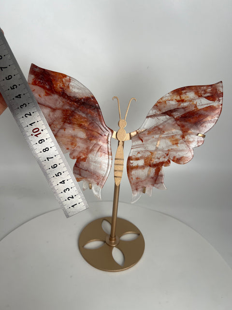 Crystal Wings handcrafted natural crystal Healing Angel Crystal Wings - Rose Quartz & Amethyst Wings for Meditation, Spiritual Gift for Women, Ethereal Decor