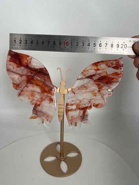 Crystal Wings handcrafted natural crystal Healing Angel Crystal Wings - Rose Quartz & Amethyst Wings for Meditation, Spiritual Gift for Women, Ethereal Decor